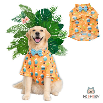Orange Hot Air balloon Print Shirt