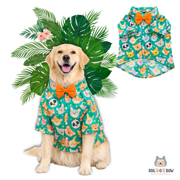 Teal Animal Print Shirt