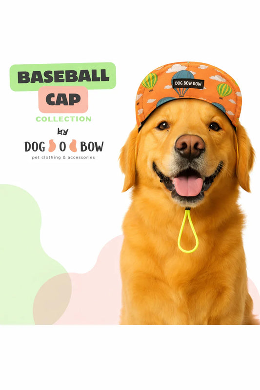 Orange Hot Air Balloon Baseball Cap