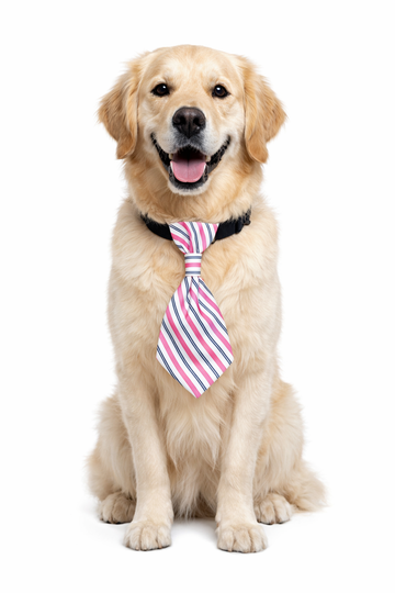 Sugar Stripe Neck Tie Collar