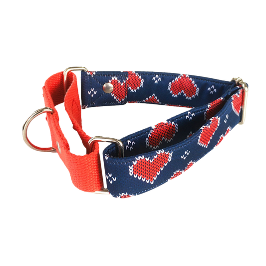 Hearty print Martingale Collar LARGE