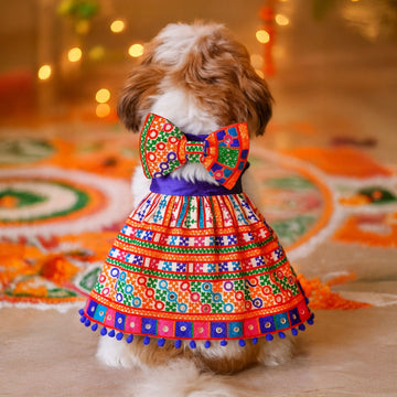 White embroidered Traditional Dress