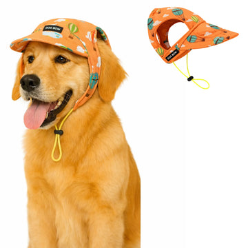 Orange Hot Air Balloon Baseball Cap