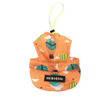 Orange Hot Air Balloon Baseball Cap