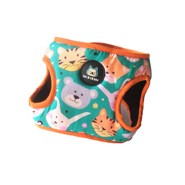 Teal Animal Print Bodysuit harness