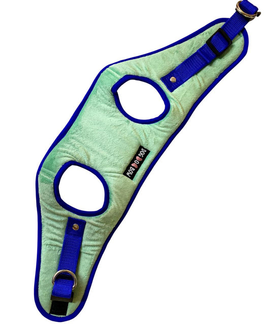 Green Velvet Bodysuit Harness