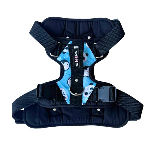 Panda Printed Double Padded Harness