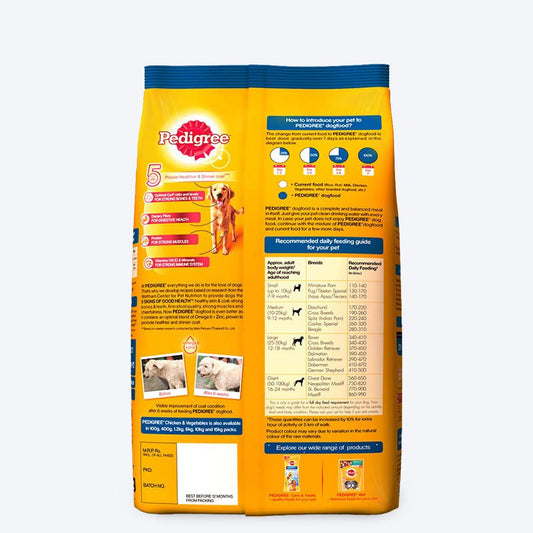 Pedigree Chicken & Vegetables Adult Dry Dog Food