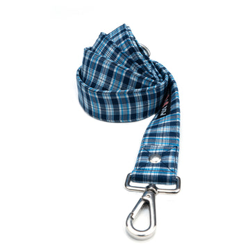 Blue Check Leash