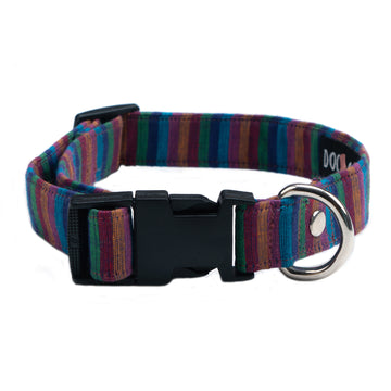 Blue Rainbow Stripe Collar