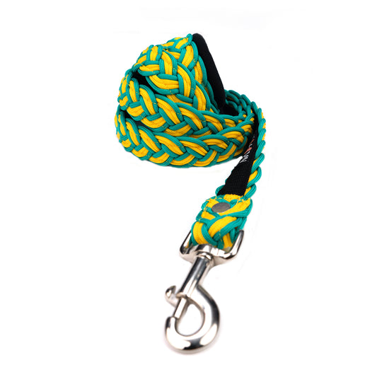 Green-Yellow Braid Leash