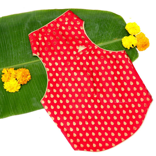 Red Brocade Sherwani