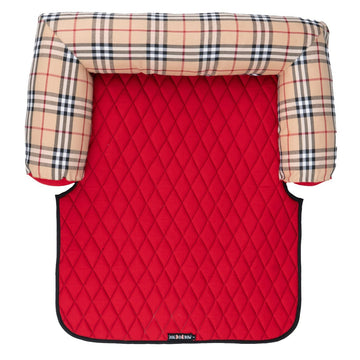 Red Burberry Sofa Bed