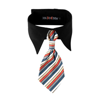 Volcano Stripe Neck Tie Velcro
